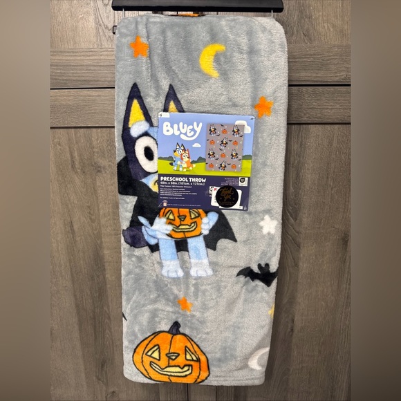 Disney Other - New Bluey Vampire Halloween Plush 40" x 50" Preschool Throw Blanket With Tag